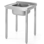 811849 stol blat roboczy stalowy z jednym zlewem 600x600mm hendi 811849 hurtownia cena tanio