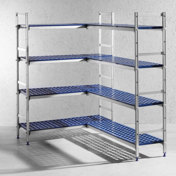Regał magazynowy ażurowy do żywności szer. 128cm wys. 168.5cm - Hendi 812273 2 812273 2