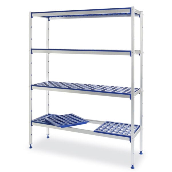 Regał magazynowy ażurowy do żywności szer. 128cm wys. 168.5cm - Hendi 812273 1 812273 3