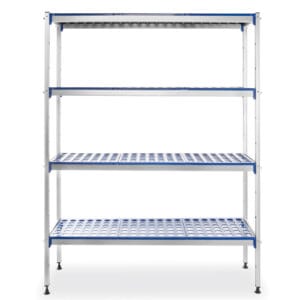 Regał magazynowy ażurowy do żywności szer. 128cm wys. 168.5cm - Hendi 812273 4 Regał magazynowy ażurowy do żywności szer. 128cm wys. 168.5cm - Hendi 812273 - obrazek 1