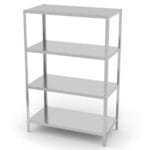 812525 regal magazynowy gastronomiczny ze stali nierdzewnej 4 polki pelne 180hx100x40cm hendi 812525 hurtownia cena tanio