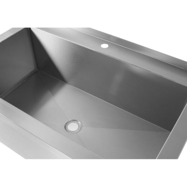 Stół z basenem jednokomorowym gastronomiczny spawany nierdzewny 60x60x85 cm - Hendi 813294 1 813294 1