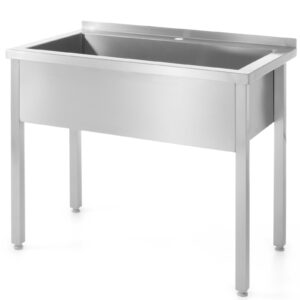 Stół z basenem jednokomorowym gastronomiczny spawany nierdzewny 60x60x85 cm - Hendi 813294 2 Stół z basenem jednokomorowym gastronomiczny spawany nierdzewny 60x60x85 cm - Hendi 813294 - obrazek 1
