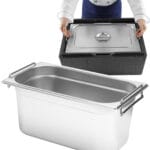 817452 pojemnik gastronomiczny gn z chowanymi uchwytami 325x176x200mm 78l sklep cena tanio