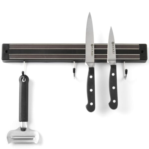 Listwa magnetyczna na noże z haczykami dł. 450 mm - Hendi 820308 1 820209 2