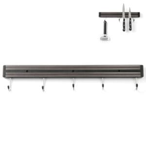 Listwa magnetyczna na noże z haczykami dł. 450 mm - Hendi 820308 3 Listwa magnetyczna na noże z haczykami dł. 450 mm - Hendi 820308 - obrazek 1