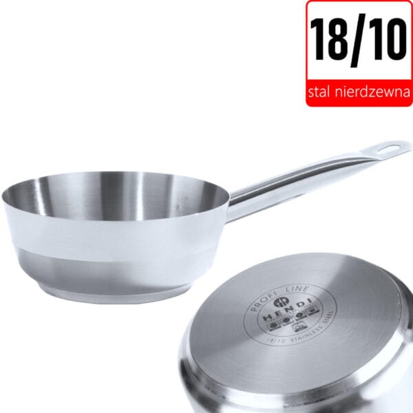 Rondel do smażenia Profi Line bez pokrywki 0,9 l śr. 160 mm - Hendi 830352 1 830352 hendi rondel do smazenia profi line bez pokrywki 09 l sr 160 mm sklep cena tanio