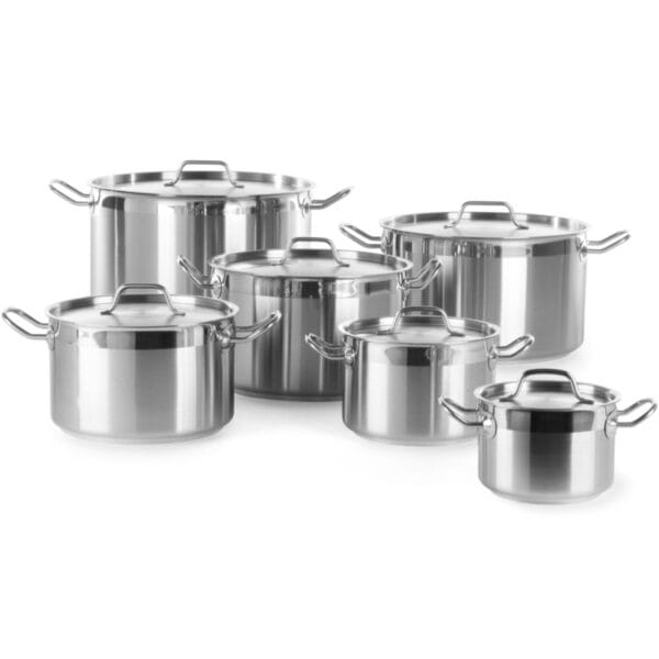 Garnek średni Profi Line z pokrywką 2 l śr. 160 x 110 h - Hendi 831007 8 831007 09