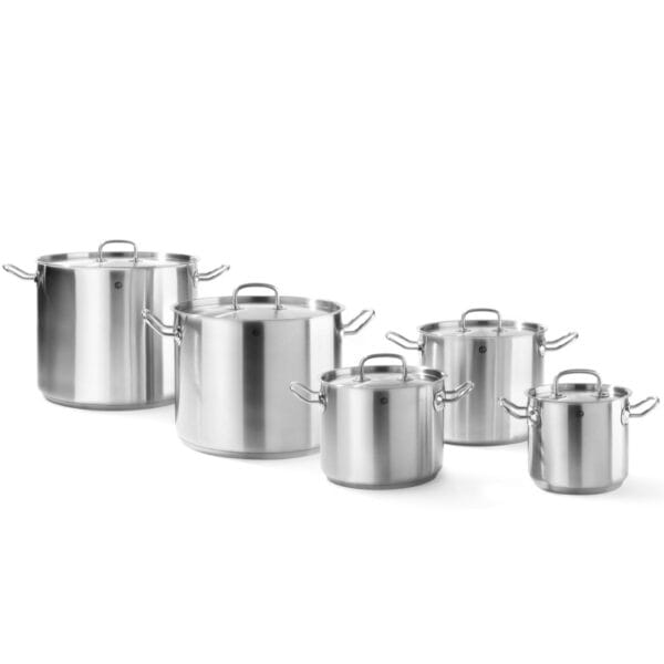 Garnek wysoki Kitchen Line z pokrywką 20 l śr. 320 x 270 h - Hendi 837603 8 837108 15