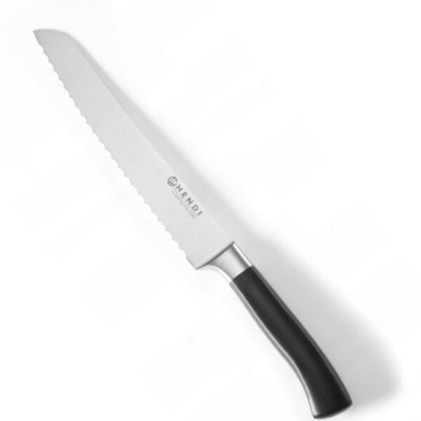 Profesjonalny nóż do pieczywa kuty ze stali Profi Line 215 mm - Hendi 844298 1 844298 hendi profesjonalny noz do pieczywa kuty ze stali profi line 215 mm hurtownia sklep cena
