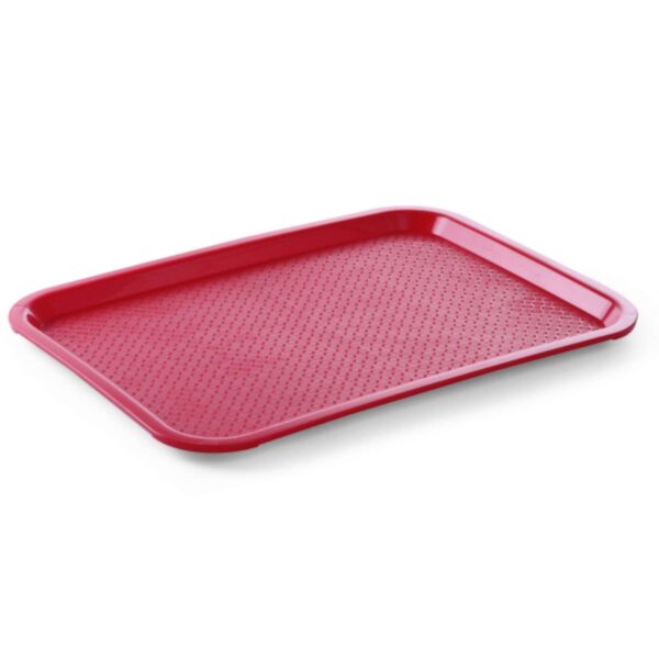 Taca z polipropylenu Fast Food 35x45cm - czerwona 1 878811 1