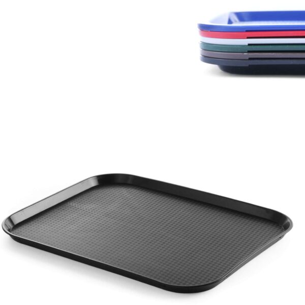 Taca z polipropylenu Fast Food 35x45cm - czarna 1 878859 hendi taca z polipropylenu fast food 35x45cm czarna