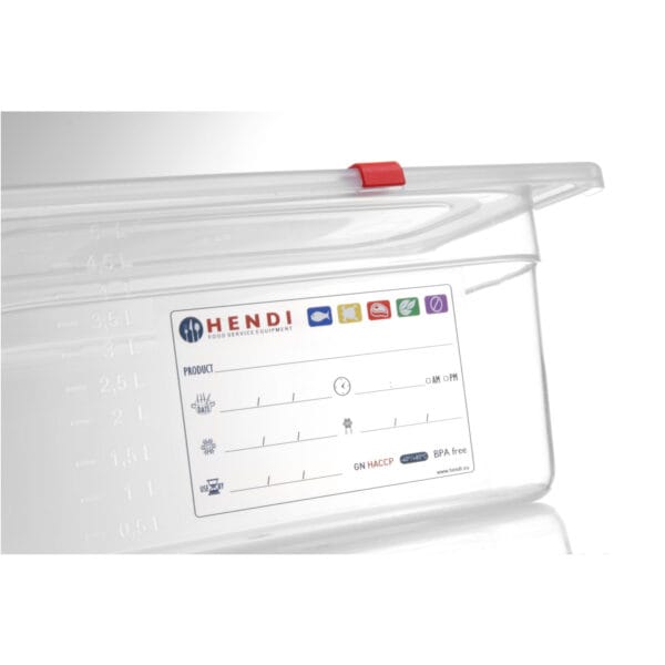 Pojemnik z polipropylenu GN 1/1 wys. 200 mm - Hendi 880050 3 880050 2