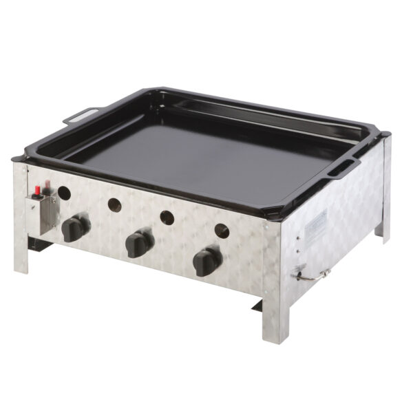 Patelnia gazowa grill gazowy z patelnią 3 - palnikowy PELVIS 10 kW 1 gp15001 1