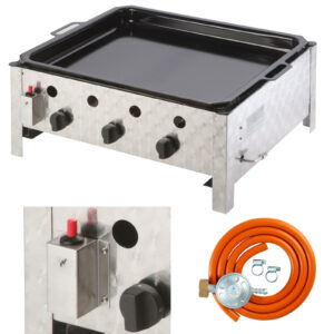 Patelnia gazowa grill gazowy z patelnią 3 - palnikowy PELVIS 10 kW 5 Patelnia gazowa grill gazowy z patelnią 3 - palnikowy PELVIS 10 kW - obrazek 1