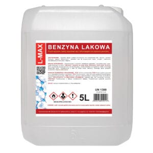 Benzyna lakowa rozcieńczalnik rozpuszczalnik do farb i lakierów L-MAX 5L 2 Benzyna lakowa rozcieńczalnik rozpuszczalnik do farb i lakierów L-MAX 5L - obrazek 1