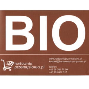 Naklejka nalepka BIO na kosz śmietnik kubeł kontener na bioodpady odpady spożywcze 3 Naklejka nalepka BIO na kosz śmietnik kubeł kontener na bioodpady odpady spożywcze - obrazek 1