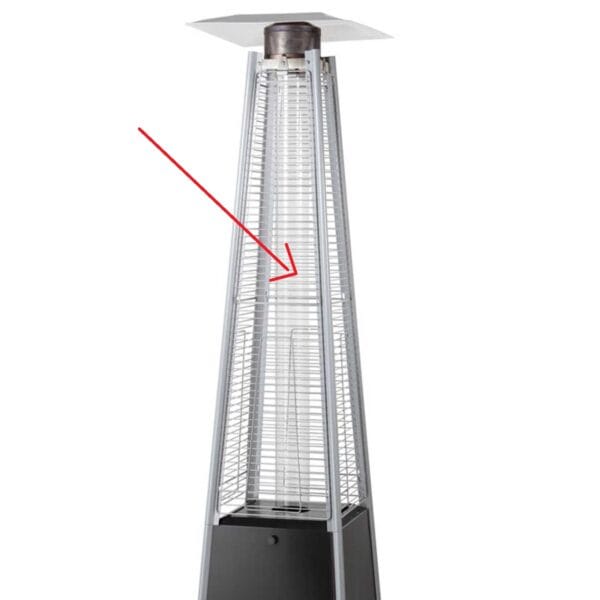 Tuba rura szklana do lampy gazowej grzejnika PIRAMIDA 4 tuba rura szklana do piramidy2