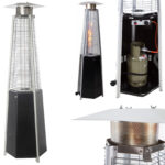 utz21001 nowa lampa tarasowa grzejnik promiennik ciepla ogrodowy piramida na gaz pb lpg wys 195cm 12 5kw sklep hurtownia